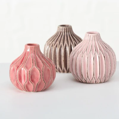 Abbildung von Boltze Vase Lenja 11cm sortiert (1 Stück)