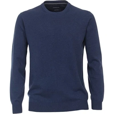 Abbildung von Casamoda Strickpullover, Herren, Größe: Large, Mittelblau