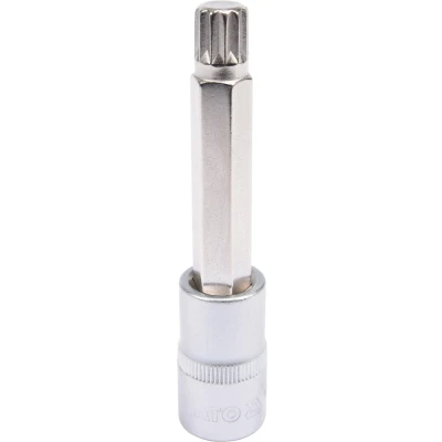 Abbildung von YATO YT 04354 Steckschlüsseleinsatz 1/2 3120 M12 Chrom Vanadium Stahl Spline