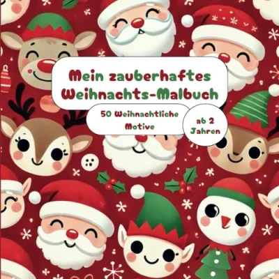 Abbildung von Kreatives Weihnachts Malbuch für Kinder ab 2 Jahren: 50 tolle Motive mit Wichteln Ausmalspaß und Freude in der besinnlichen Adventszeit!: festliche Wichtel Jahren!