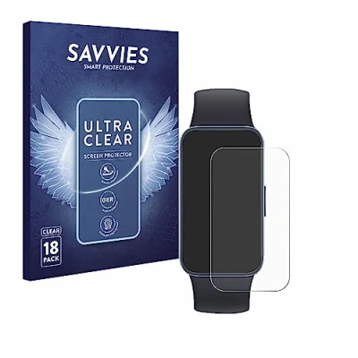 Abbildung von Savvies 18 Stück Schutzfolie für Huawei Band 8 Displayschutz Folie Ultra Transparent