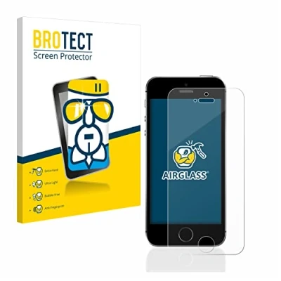 Abbildung von BROTECT Schutzglas für Apple iPhone SE 2016 Schutzfolie Panzer Folie Glas [Extrem Kratzfest 9H, Anti Fingerprint, Ultra Transparent]