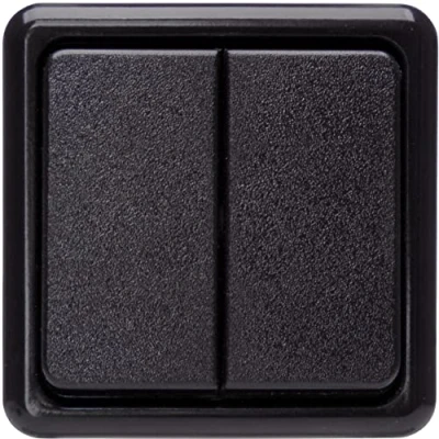 Abbildung von KOPP Aufputz Programm Standard, schwarz, Serienschalter, 10 A, 250 V, 513505005