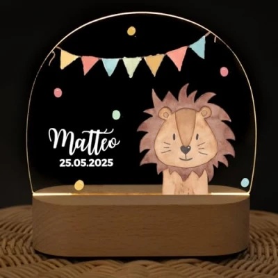 Abbildung von wunderwunsch Personalisiertes Nachtlicht für Babys Individuelle Nachttischlampe Kinder Personalisierte Geschenke Babygeschenk Geschenk zur Geburt