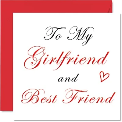 Abbildung von Stuff4 Besondere Geburtstagskarten für Freundin beste romantische Geburtstagskarte vom Freund, Partner, Freundin, Geburtstagsgeschenk, 145 mm x Jubiläumsgrußkarten