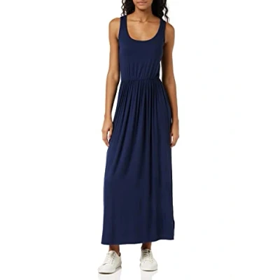Abbildung von Amazon Essentials Damen Tailliertes Tanktop Maxikleid(erhältlich in Übergröße), Marineblau, XL