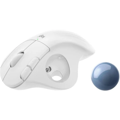 Abbildung von Logitech M575 ERGO Kabelloser Trackball Maus Weiß