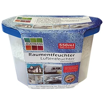 Abbildung von Bestlivings Luftreiniger Raumentfeuchter, für 50 m² Räume, 230g Granulat, 550ml Luftentfeuchter