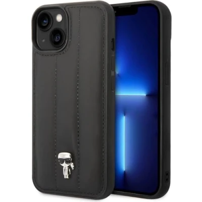 Abbildung von KARL LAGERFELD KLHCP14MPSQPK hülle für iPhone 14 Plus 6,7&quot; hardcase schwarz/Black Puffy Ikonik Pin