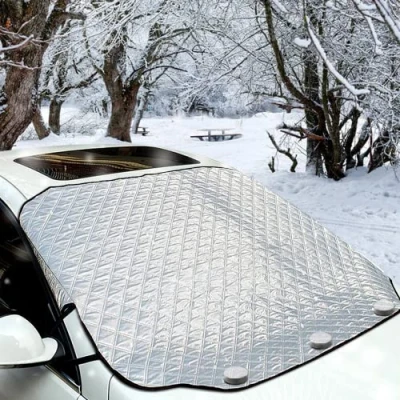 Abbildung von iZoeL Windschutzscheiben Auto Winter Frontscheibe mit Magnet Sonnenblende Wasserdicht Faltbar Magnetische Scheibenabdeckung einfache Anbringen