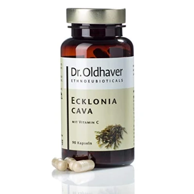 Abbildung von Dr. Oldhaver Ecklonia Cava Algen Extrakt mit Vitamin C, 90 Kapseln (350mg je Kapsel) Hochkonzentriert antioxidativ die Wunderalge, verjüngt!