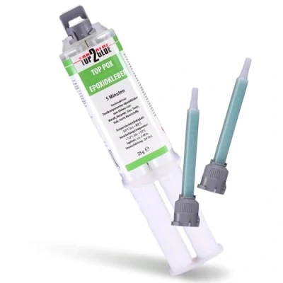 Abbildung von Top2Glue 2 Komponentenkleber Epoxidkleber mit Mischdüsen
