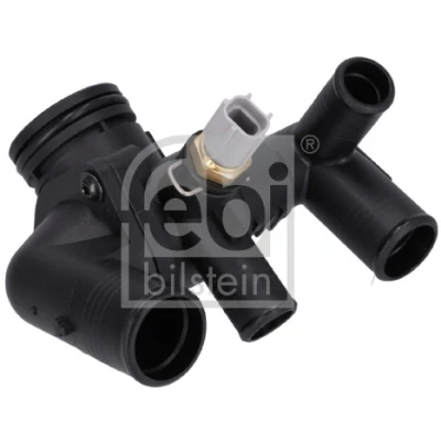 Abbildung von FEBI BILSTEIN 193094 Kühlwasserthermostat 88C mit Dichtung Sensor Gehäuse FORD: Transit Mk7 Bus, Custom V362 Kastenwagen