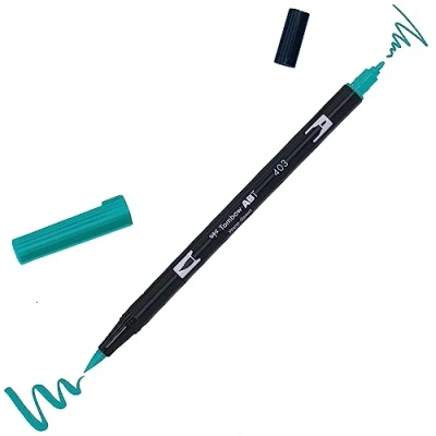 Abbildung von 6 x Tombow Dual Fasermaler ABT mit Rundspitze/Pinselspitze Wasserbasis
