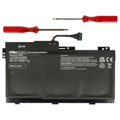 Abbildung von vhbw Akku kompatibel mit HP ZBook 17 G3, G3 M9L94AV, T7V61ET, T7V62ET Notebook (8300 mAh, 11,4 V, Li Polymer)