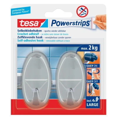 Abbildung von tesa Klebehaken Large Oval, 2 kg