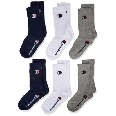 Abbildung von Champion Freizeitsocken Kinder Socken, 6er Pack Crew einfarbig