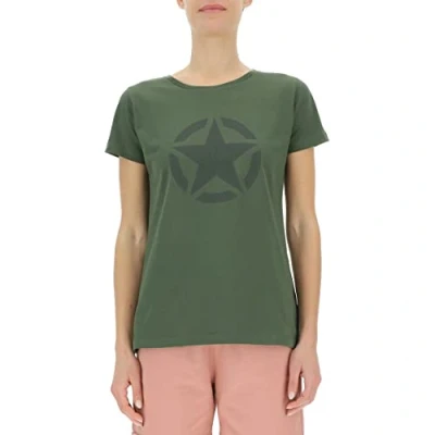 Abbildung von JEEP O102758 E955 J Damen T Shirt Star Großer Aufdruck J23S Rifle Green/Rosin Gr XL