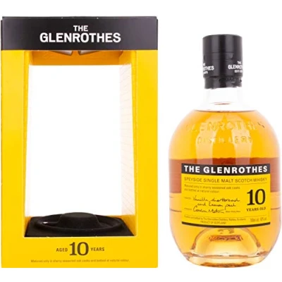 Abbildung von The Glenrothes 10 Jahre Speyside Single Malt Scotch Whisky, mit Geschenkverpackung, Vanille und Buttergebäck Aromen, 40% Vol, 1 x 0,7l