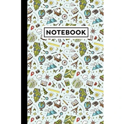 Abbildung von Notebook: Geography Journal Themed Gift For Kids Who Like And People Notebook Size 6&quot; x 9&quot; 120 Lined Pages With Borders