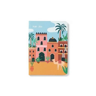Abbildung von Letts of London Wanderlust A6 Woche auf 2 Seiten mehrsprachig Marrakech 2024