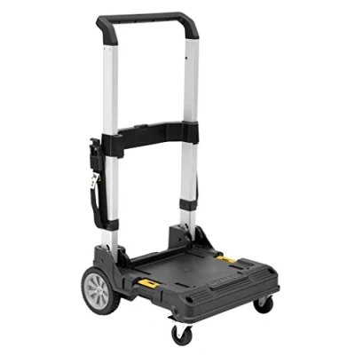 Abbildung von DeWALT DWST1 71196, Metall, Kunststoff, Pritschenwagen Trolley, Schwarz, Silber, 150 kg, 4 Rad/Räder, 490 mm