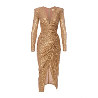 Abbildung von Swing Fashion Damen Nicole Formal Night Out Dress, Gold, 40 EU