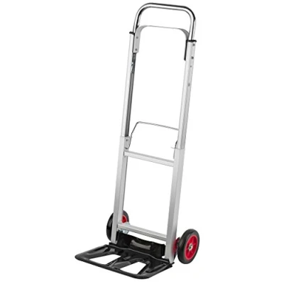 Abbildung von Meister Sackkarre 90 kg Tragkraft Klappbare Ladefläche Höhenverstellbarer Griff Mit Vollgummi Laufflächen Aus hochwertigem Aluminium / Handkarre Transportkarre 8985550
