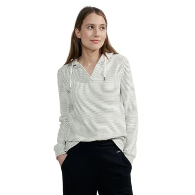 Abbildung von Cecil Struktur Kapuzenpullover, Damen, Größe: Large, Weiß