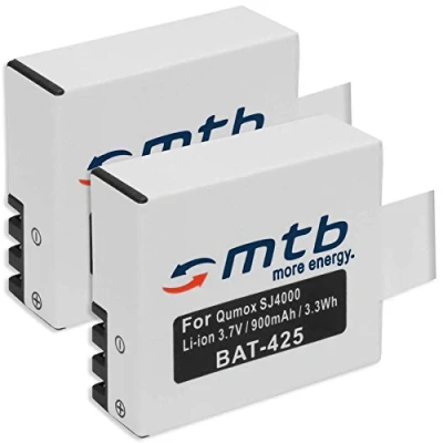 Abbildung von 2X Akku für Qumox SJ5000(+), SJ5000X, SJ4000(+)… / SJCam M10(+), X1000 … DBPower EX4000 s. Liste