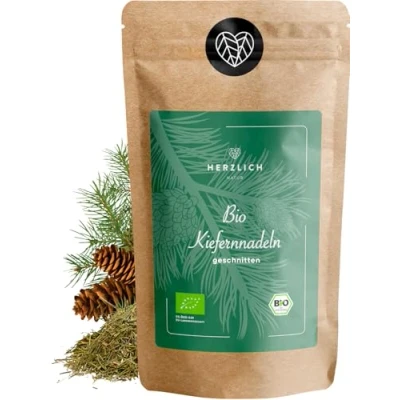 Abbildung von Bio Kiefernnadeln 500g Kiefernadeltee Bio, getrocknete aus Wildsammlung lose Kräuter 100% rein Kiefernnadel Tee Herzlich Natur