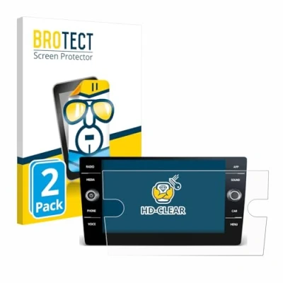 Abbildung von BROTECT (2 Stück Schutzfolie für Volkswagen T6 2021 Discover Media 8&quot; Displayschutz Folie Ultra Klar