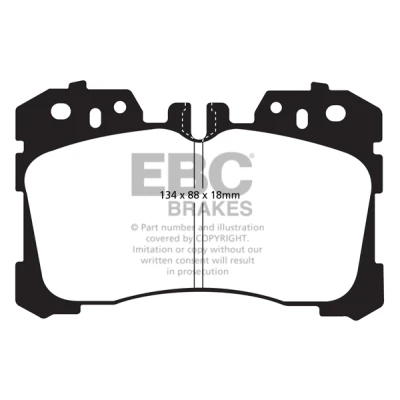 Abbildung von EBC Brakes DP41811R Bremsbelagsatz Vorderachse LEXUS: LS IV