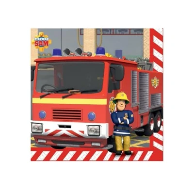 Abbildung von Sam de Fireman Napkins 33x33cm 16 Stücke