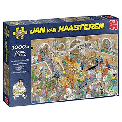 Abbildung von JUMBO Spiele Puzzle 20031 Jan van Haasteren Kuriositätenkabinett 3000 Teile Puzzle, Puzzleteile, Made in Europe