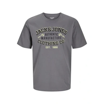 Abbildung von Jack &amp; Jones PlusSize T Shirt &quot;JJELOGO TEE SS O NECK 2 COL AW24 S PLS&quot;, mit Frontprint