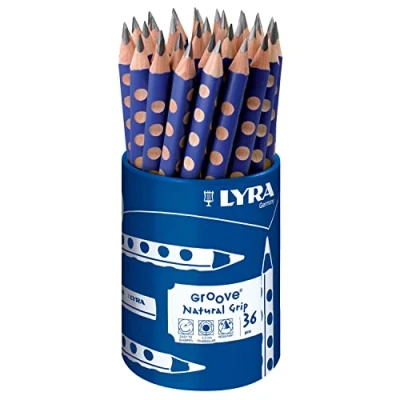 Abbildung von Lyra Groove Jumbo Graphitstift, blau lackiert, RD36