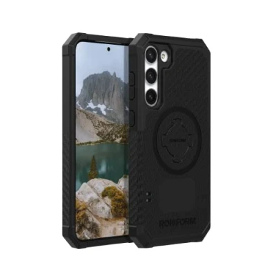 Abbildung von Rokform Galaxy S23 Plus Hülle, Rugged Series, magnetische Hülle mit Drehverschluss, sturzgeprüfte Rüstung (Schwarz)