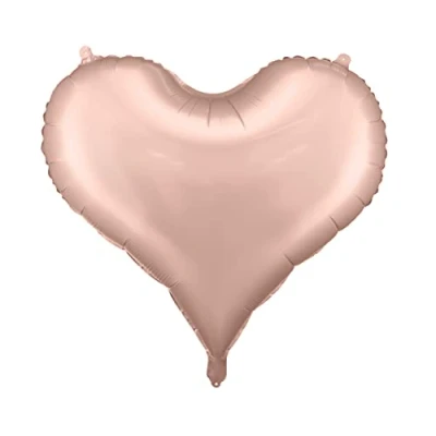 Abbildung von Herzballon Valentine Folienballon Herzform Deko Verlobung Valentinstag Hochzeitstag GeburtstagHerzenballon Rosegold Ballon