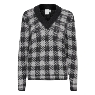 Abbildung von ICHI Strickpullover, Damen, Größe: Medium, Noir