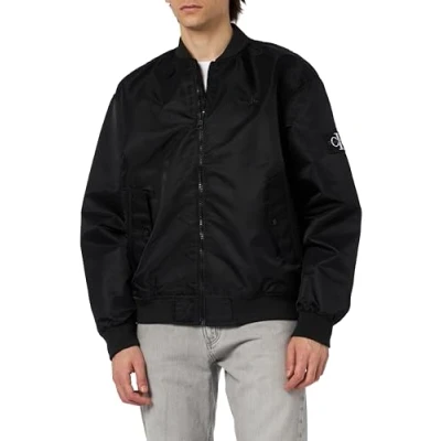 Abbildung von Calvin Klein Jeans Herren Bomber Jacket J30J325110 Gewebte Jacken, Schwarz (Ck Black), XXL