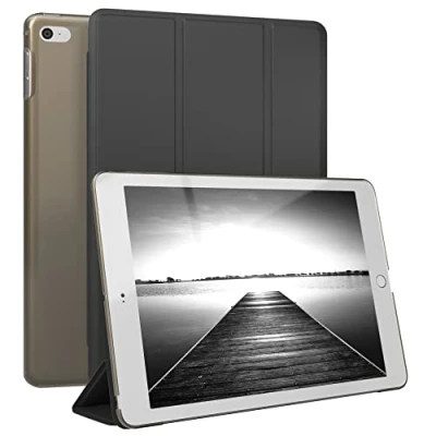 Abbildung von EAZY Case Schutzhülle für iPad Mini 4 Hülle 7.9 Zoll Smart Cover Tablet Smartcase zum Aufstellen Klapphülle mit Standfunktion Sleep Wake Up Funktion Tasche Kunstleder Etui Schwarz