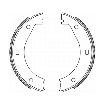 Abbildung von KRAFT 6022590 Handbremsbeläge Hinterachse ohne Hebel BMW: 3 Limousine, Coupe, Touring