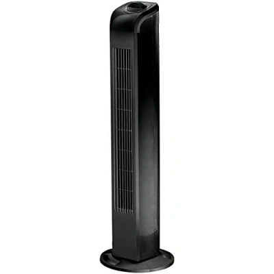 Abbildung von Sichler Haushaltsgeräte Ventilator leise: Turmventilator mit 3 Geschwindigkeits Stufen und 90 Oszillation, 50 W (Ventilatortürme, Säulenventilator Turmventilator, Klimageräte Ventilatoren)