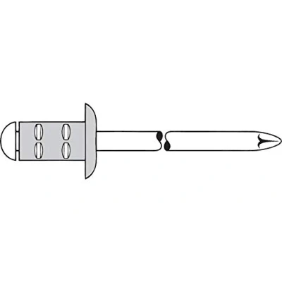 Abbildung von GESIPA Blindniet PolyGrip Nietschaft dxl 3,2x8mm Alu/Stahl 1000 St. (6700012)