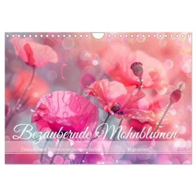 Abbildung von Bezaubernde Mohnblumen (Wandkalender 2025 DIN A4 quer), CALVENDO Monatskalender