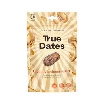 Abbildung von True Dates Creamy Peanut Butter natürlich aromatisierte Datteln Erdnussbutter 100 g