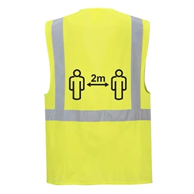 Abbildung von Portwest CV76 Social Distancing Hi Vis Executive Vest with Zipped Front