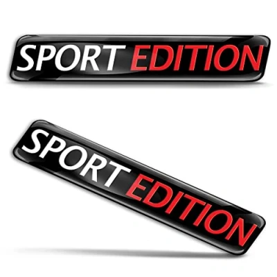 Abbildung von Biomar Labs 2 x 3D Gel Silikon Aufkleber Sport Edition Badge Stickers Autoaufkleber Auto Motorrad Fahrrad Fenster Tür Laptop KS 31
