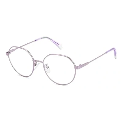 Abbildung von POLAROID Brillengestell (Model PLD D490/G) für Damen, Oval, gefertigt aus Metall (inklusive Brillenetui)